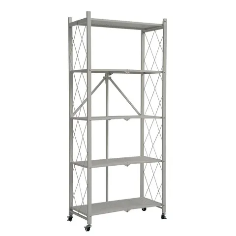 BOXED LEVI FOLDING 163CM 5 SHELF SHELVING UNIT 