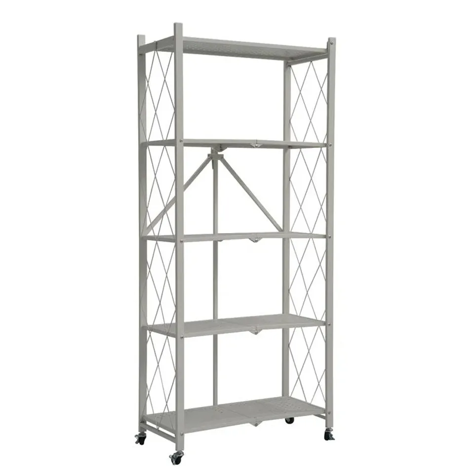 BOXED LEVI FOLDING 163CM 5 SHELF SHELVING UNIT 