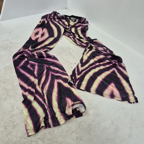 TIE-DYE LEGGINGS β PURPLE & CREAM, SIZE S