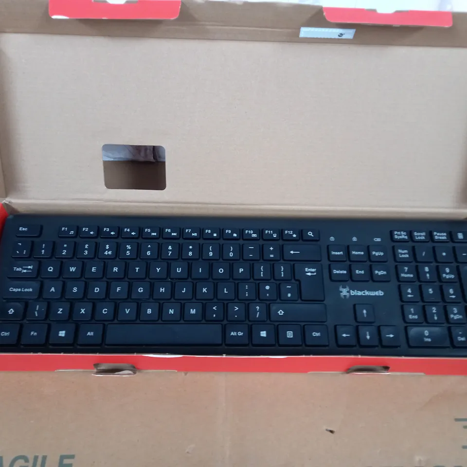 BLACKWEB WIRELESS SILENT KEYBOARD 