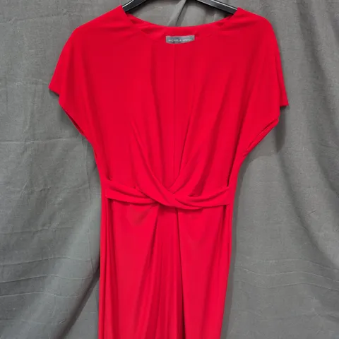 MICHAELA LOUISA RED WRAP DRESS – UK 8 