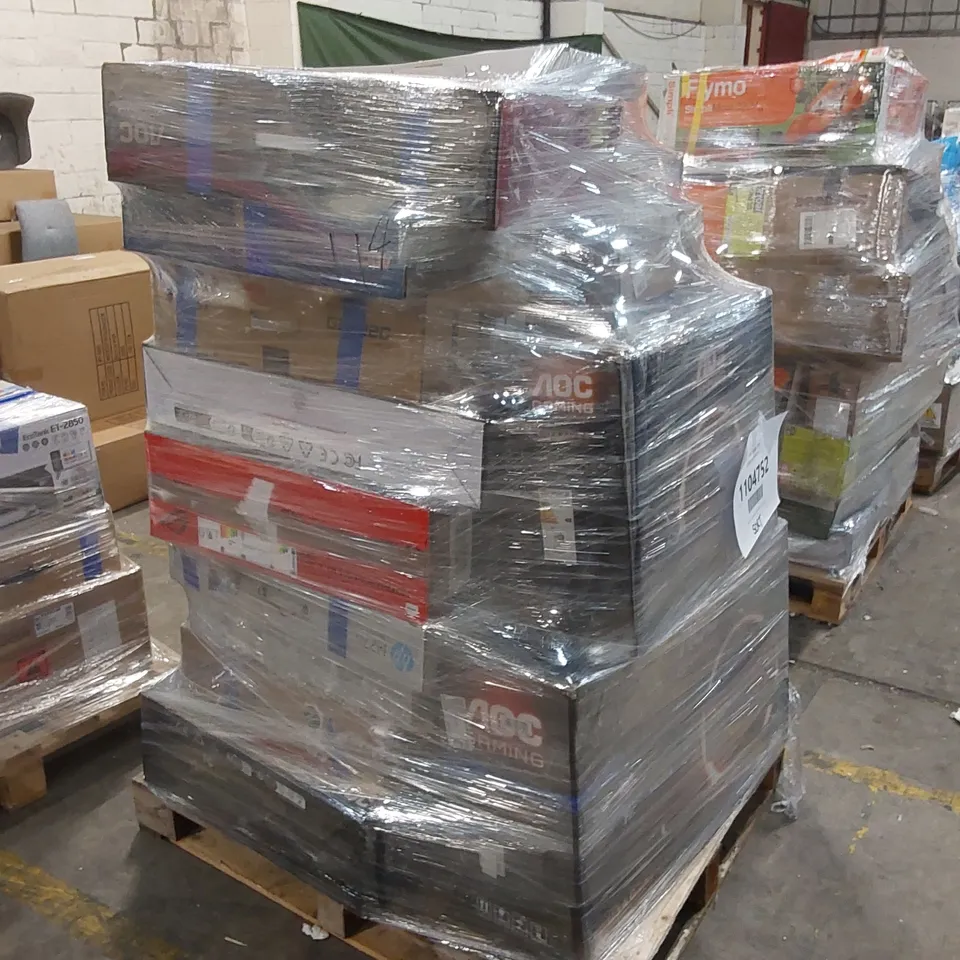 PALLET OF APPROXIMATELY 19 UNPROCESSED RAW RETURN MONITORS TO INCLUDE;