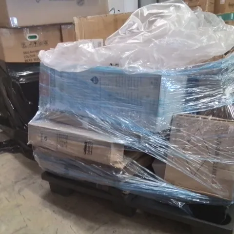 PALLET OF ASSORTED HOUSEHOLD GOODS AND PRODUCTS TO INCLUDE;SWIMMING POOL,WOK,PAN,LADDERS,ULTRASONIC CLEANER