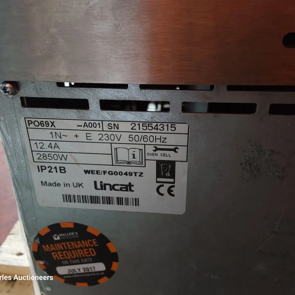 LINCAT PIZZA OVEN PO69X