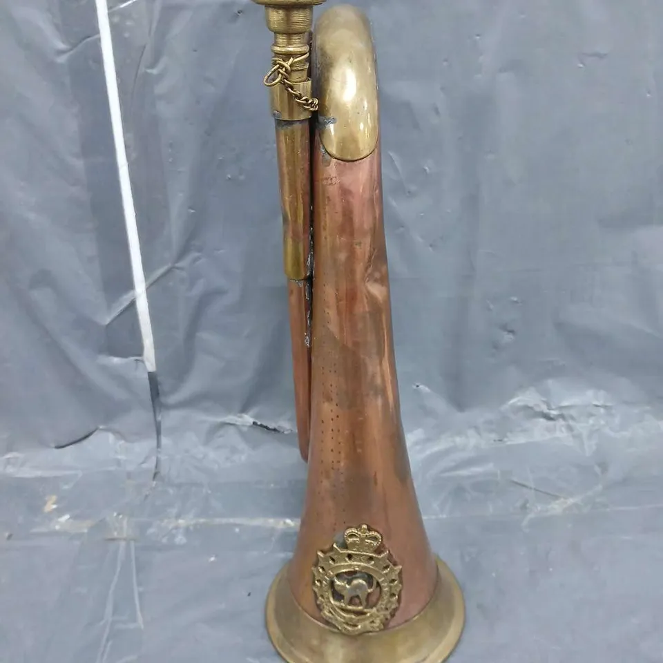 FIDELIS ET PARATUS ONTARIO REGIMENT CANADIAN ARMY TRUMPET