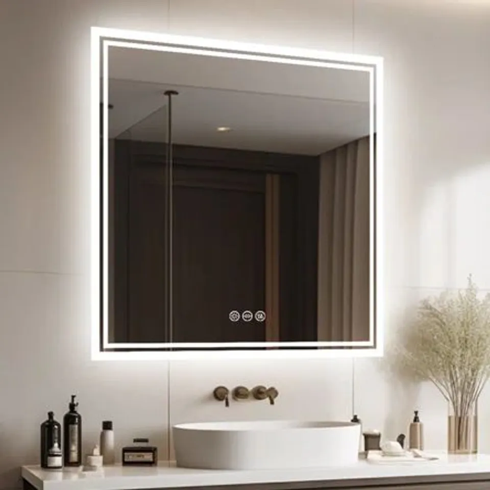 BOXED BACKLIT LED BATHROOM VANITY MIRROR ANTI-FOG (1 BOX)