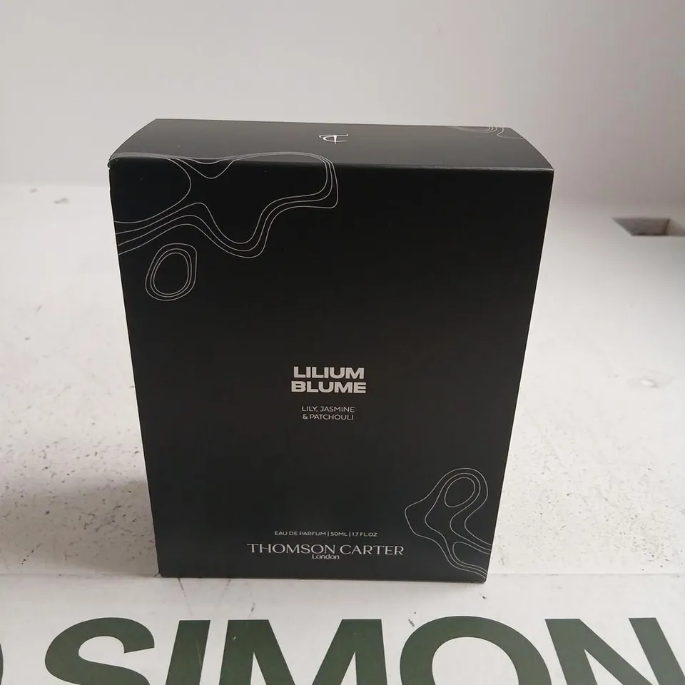 BOXED THOMSON CARTER LONDON LILIUM BLUME LILY, JASMINE AND PATCHOULI EAU DE PARFUM 50ML