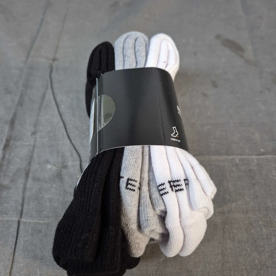 MONTBRAIN MOUNTAIN EXPLORATION CREW SOCKS – PACK OF 3, UK 5-8 