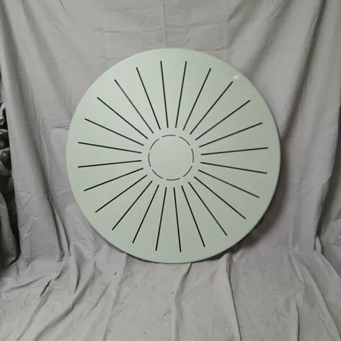 ROUND METAL GREEN GARDEN TABLE TOP 