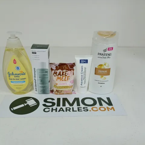APPROXIMATEY 20 ASSORTED HEALTH AND BEAUTY PRODUCTS TO INCLUDE - JOHNSON'S BABY TOP-TO-TOE WASH - PANTENE SHAMPOO AND BARE ANATOMY ANTI-DANDRUFF SHAMPOO