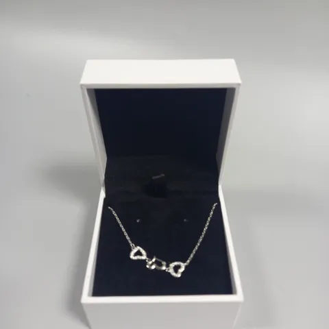 BOXED THE JEWEL HUT TRIPLE HEART PENDANT BRACELET