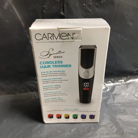 CARMEN SIGNATURE SERIES CORDLESS HAIR TRIMMER