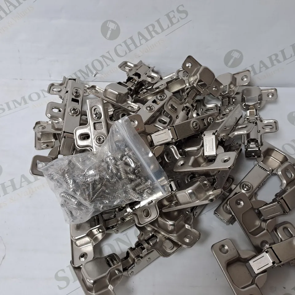 APPROXIMATELY 25 CABINET HINGES 