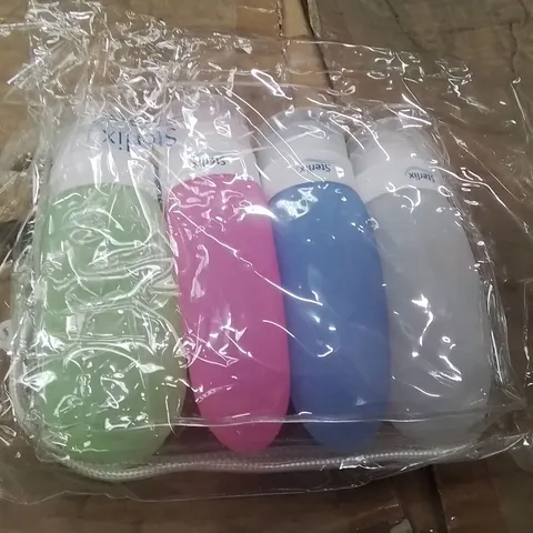 BOXED STERLING 4PK SILICONE TRAVEL BOTTLE 48PCS