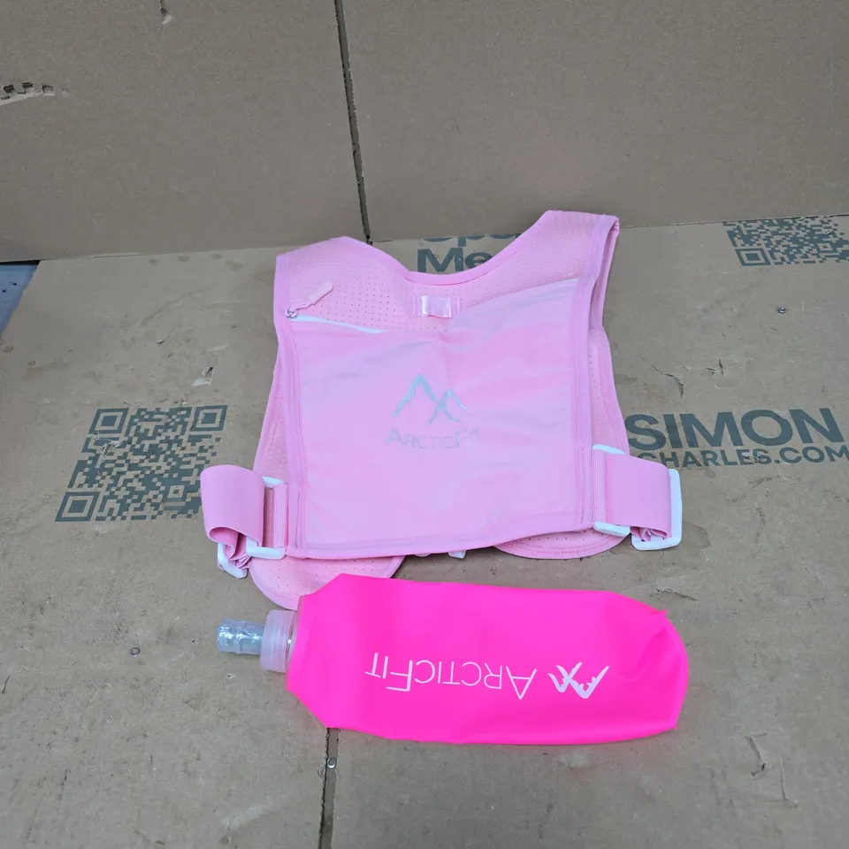 ARCTICFIT PINK RUNNING VEST AND DRINK POUCH BOXED