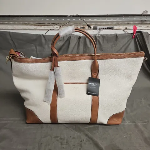 OSPREY SAVANNA WEEKENDER BAG IN GRAINY HIDE IVORY ONE SIZE