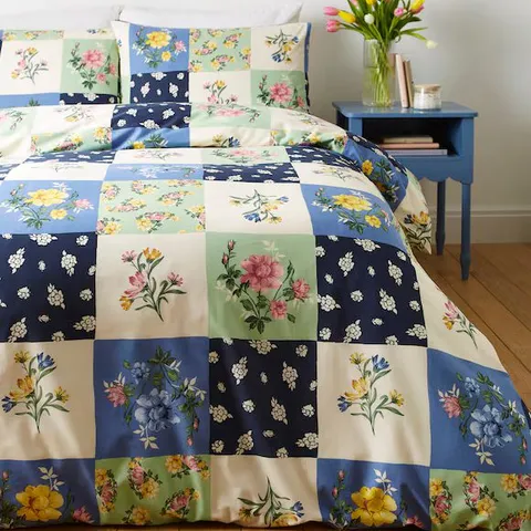 JULIPA PATCHWORK FLORAL DUVET SET - DOUBLE