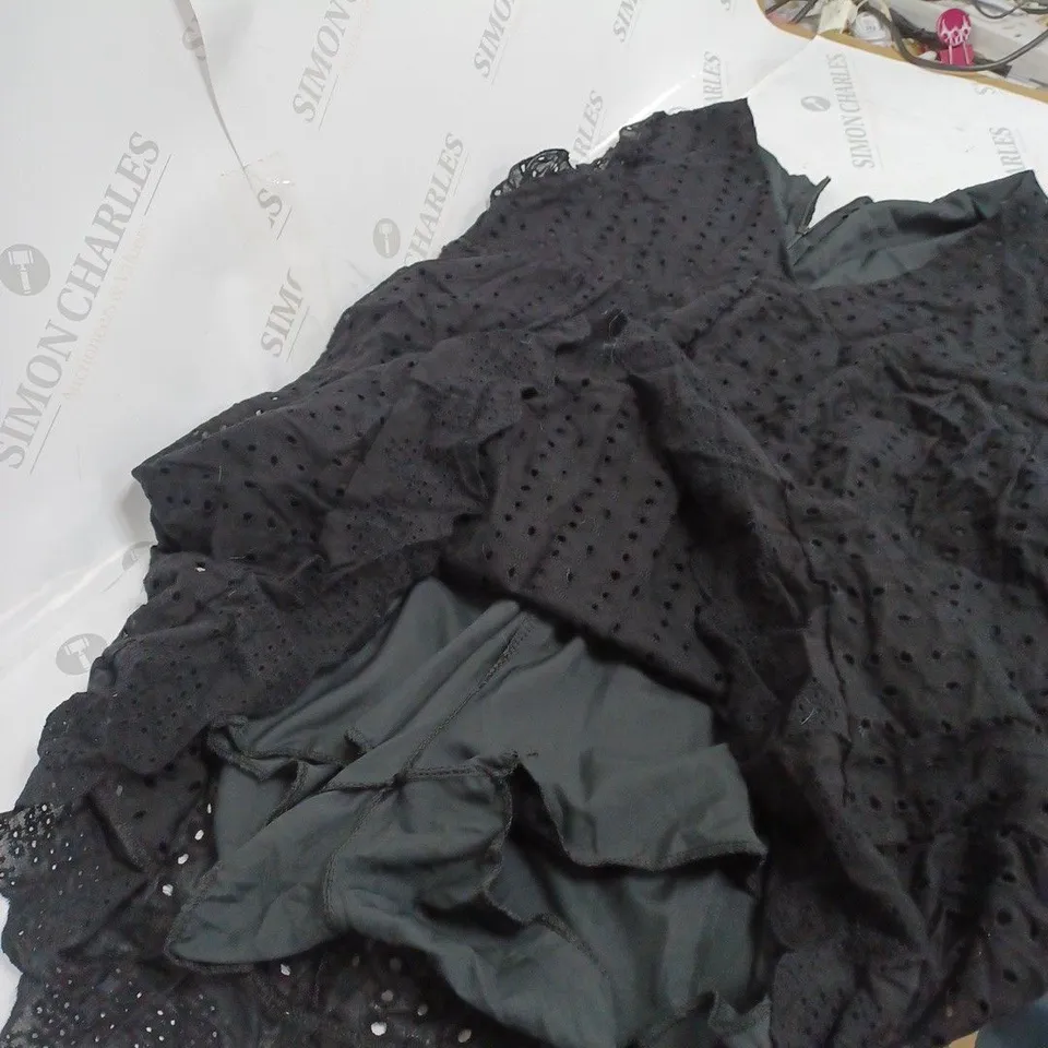 BLACK MINI DRESS WITH SHORTS