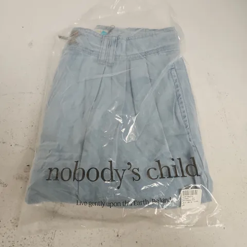 NOBODY'S CHILD ALBIE DENIM SHORT – BLUE – UK 10