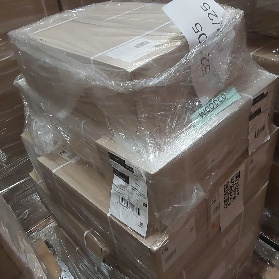PALLET CONTAINING A LARGE QUANTITY OF BRAND NEW CALYPSO 200 BASE CARCASS SLIM H561 W200 D200 ALPINE WHITE