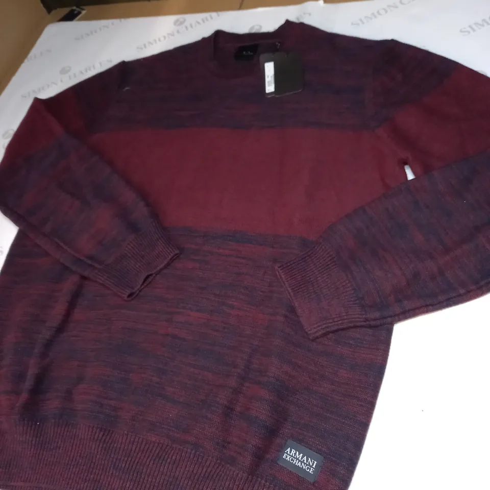 ARMANI EXCHANGE KNITTED JUMPER SIZE XL