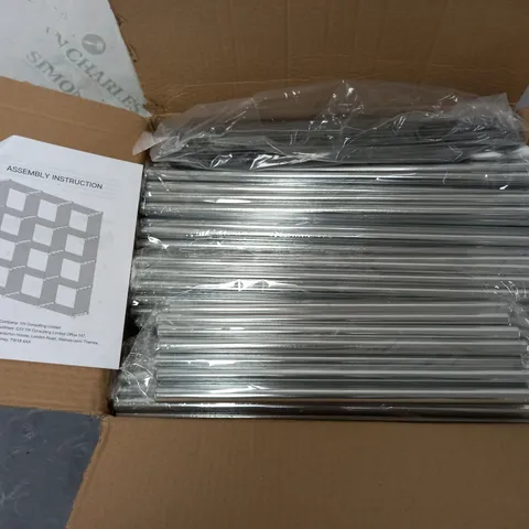 BOXED STORAGE CABINET IN GREY