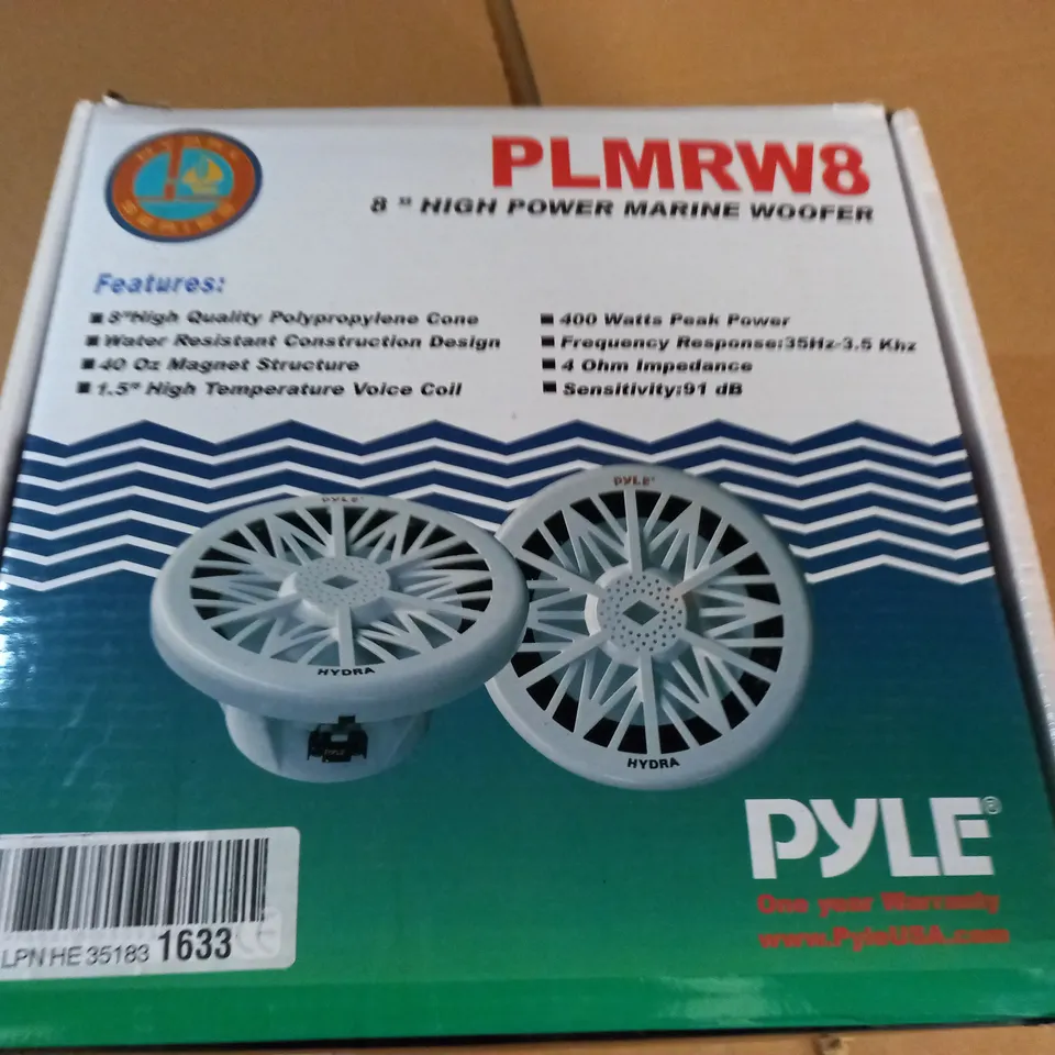 PYLE 400W 8" HIGH POWER MARINE WOOFER - PLMRW8