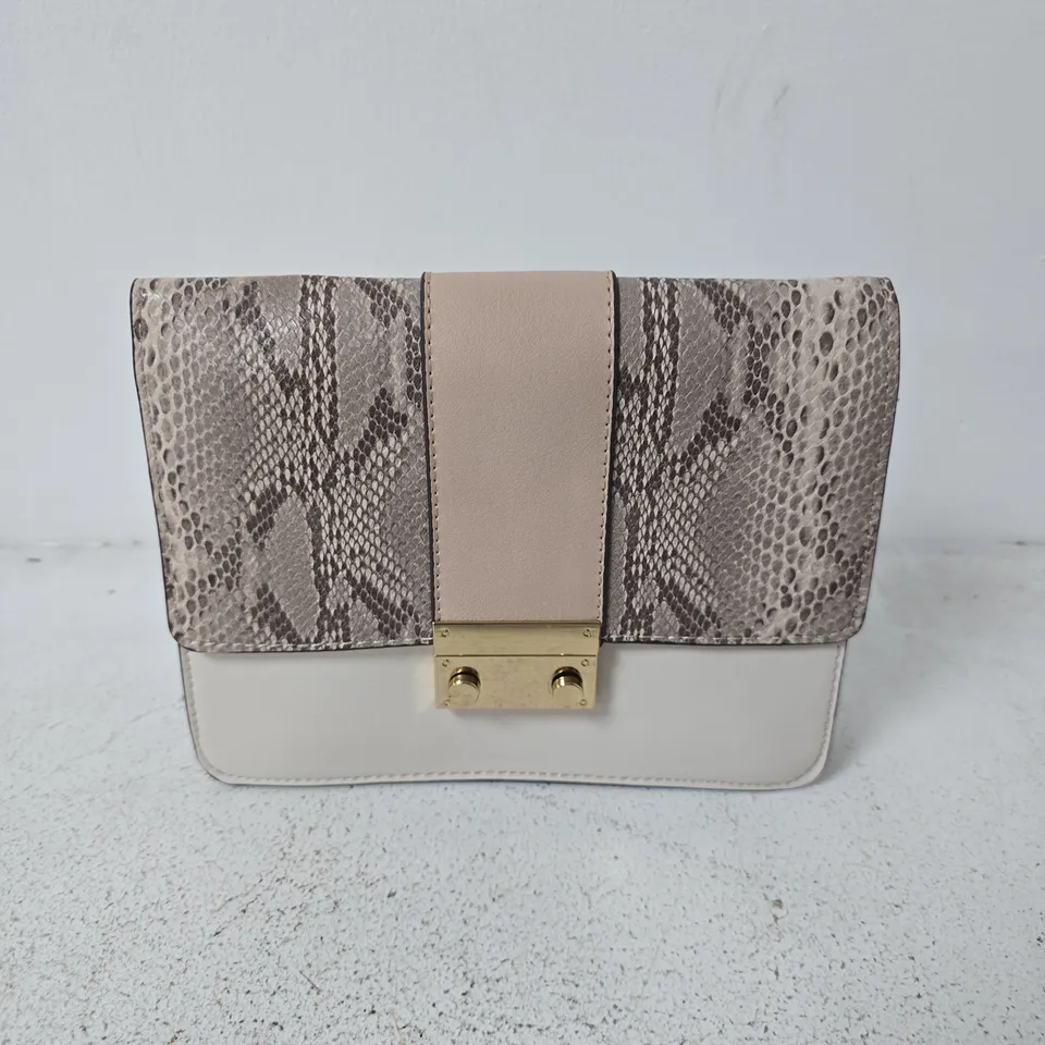 LIPSY SNAKE-PRINT CROSS-BODY BAG