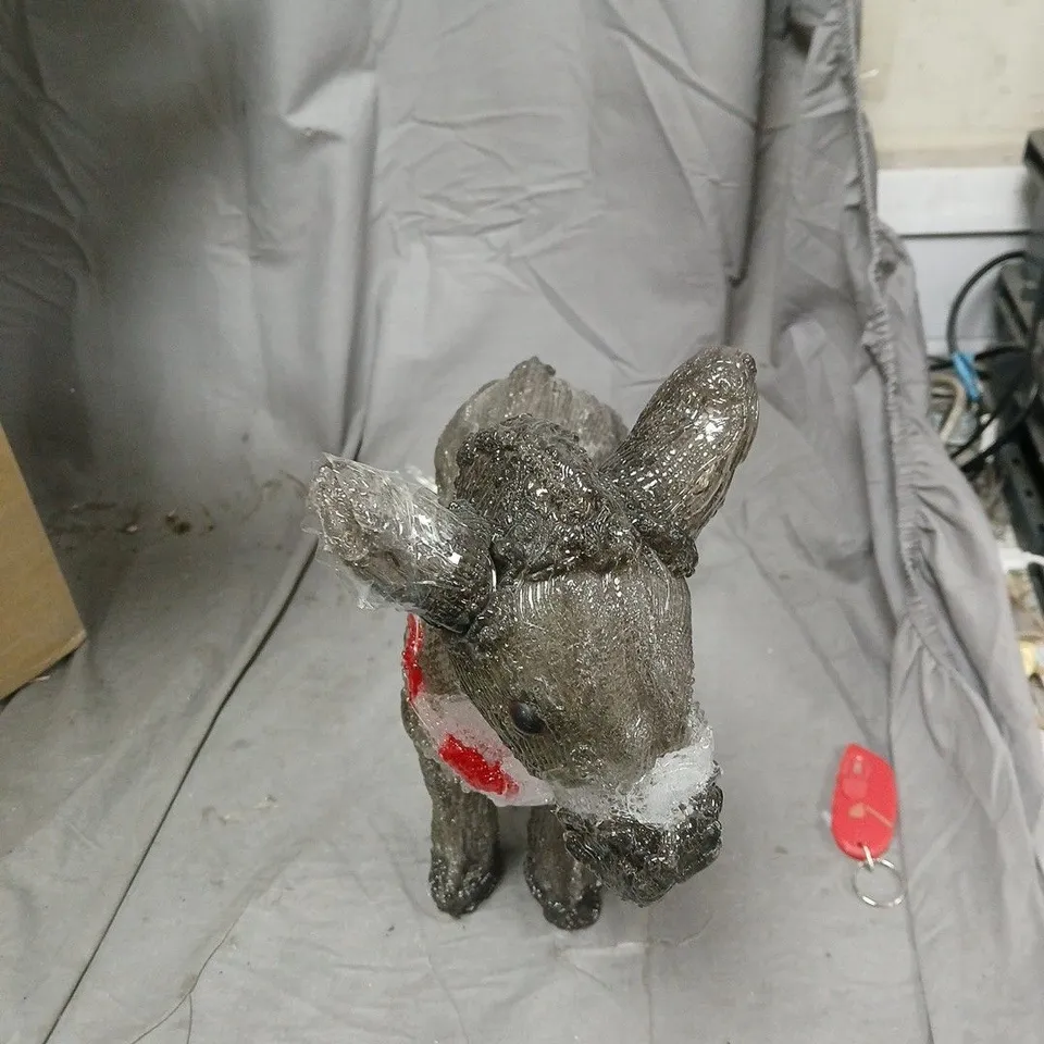 SILVER-TONED SMALL ANIMAL FIGURINE SCULPTURE