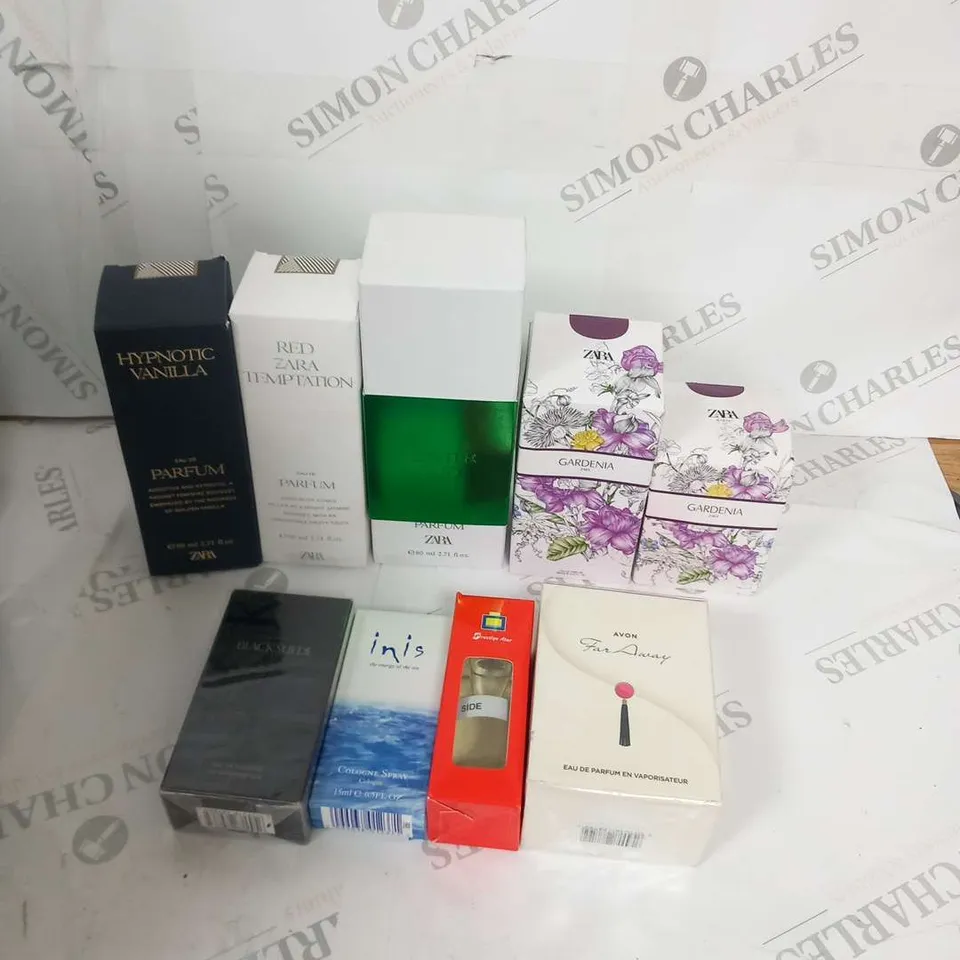 APPROXIMATELY 24 ASSORTED FRAGRANCES TO INCLUDE; ZARA, AVON, INIS AND RIVER ISLAND