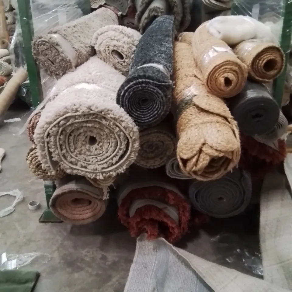 STILLAGE OF APPROXIMATELY 20 QUALITY DESIGNER RUGS