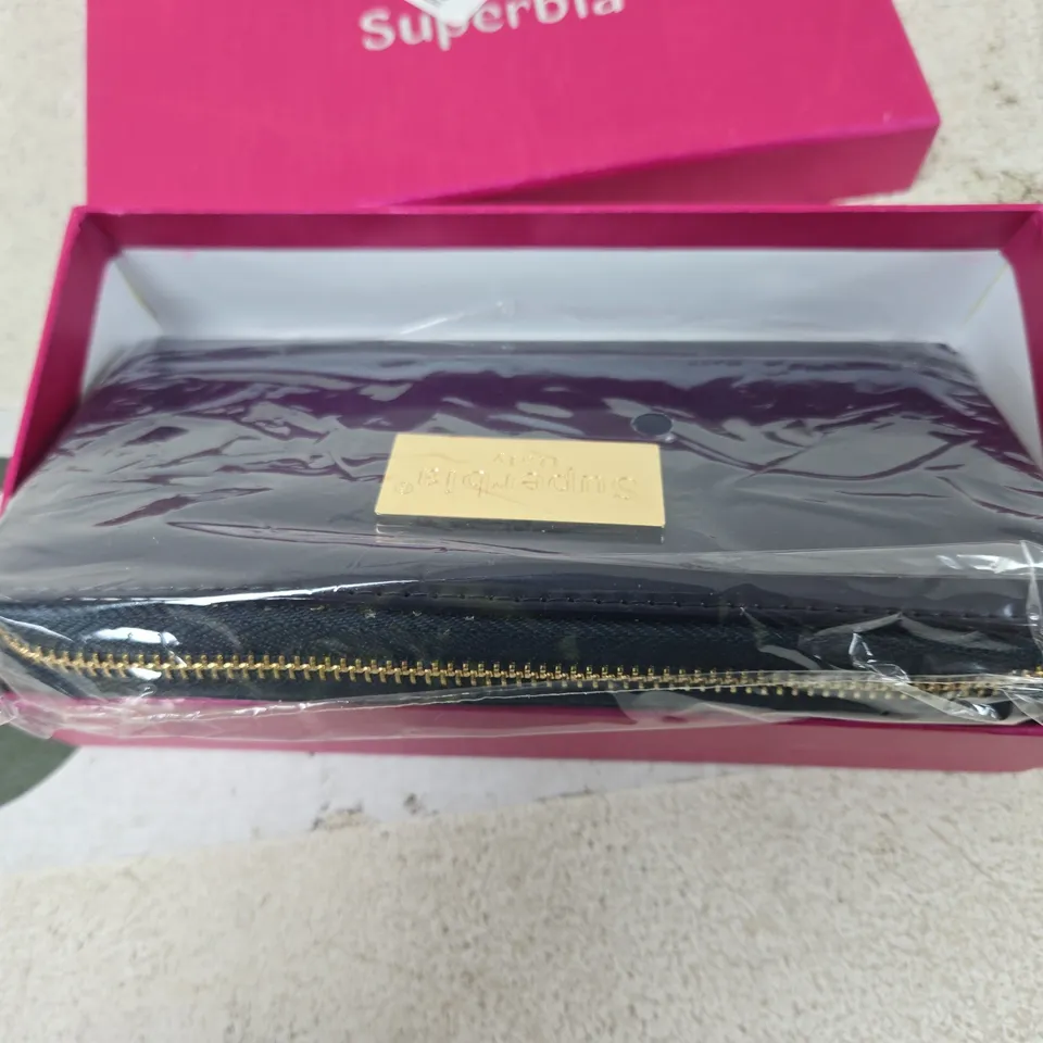 SUPERBIA ITALY LEATHER WALLET – NAVY, BOXED