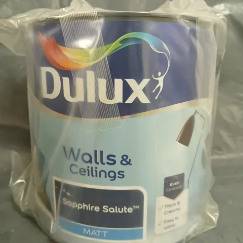 DULUX WALLS & CEILINGS PAINT - SAPPHIRE SALUTE - 2.5L - COLLECTION ONLY