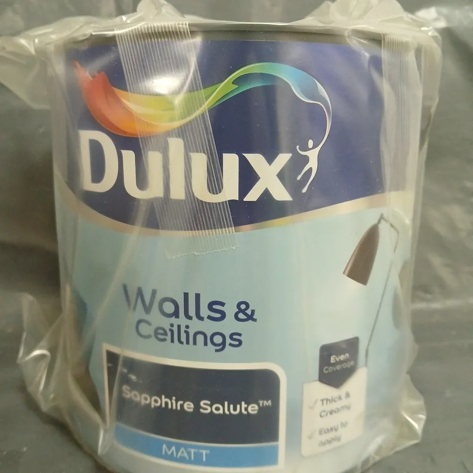 DULUX WALLS & CEILINGS PAINT - SAPPHIRE SALUTE - 2.5L - COLLECTION ONLY