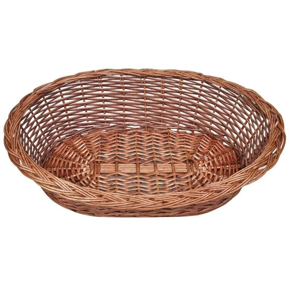 BOXED ANDIE WILLOW PET BASKET IN NATURAL FINISH 