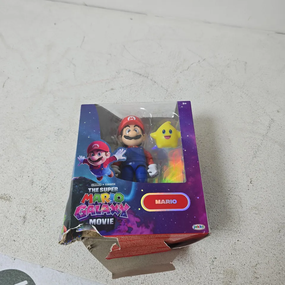 THE SUPER MARIO GALAXY MOVIE MARIO FIGURE WITH STAR – BOXED