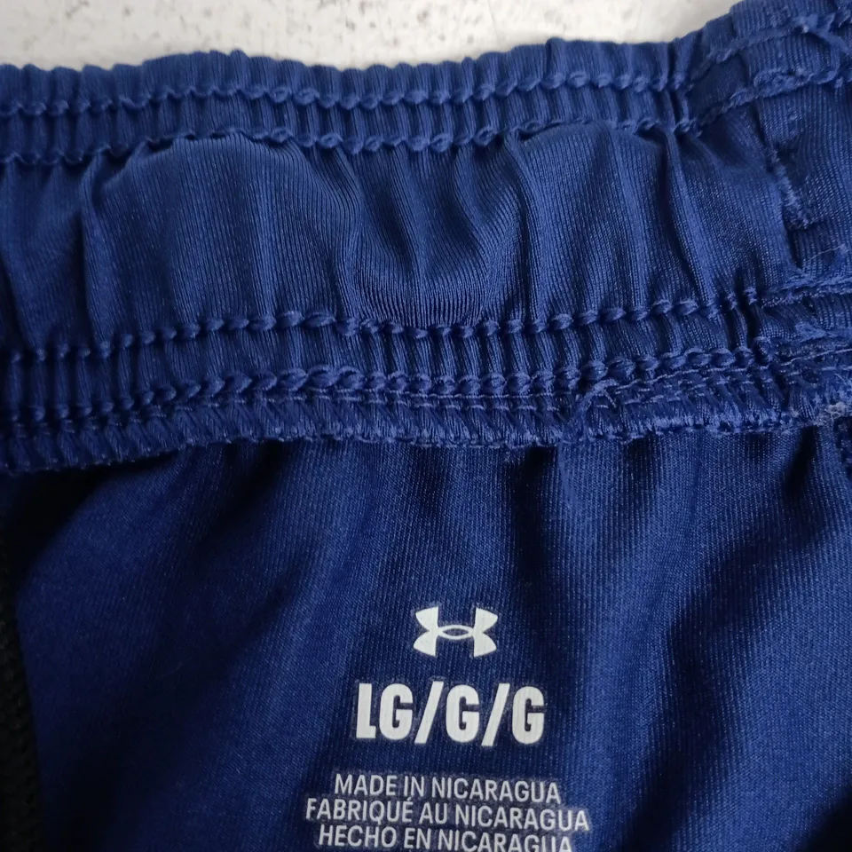 UNDER ARMOUR MEN'S ATHLETIC SHORTS – BLUE – SIZE LARGE (LG/G/G)