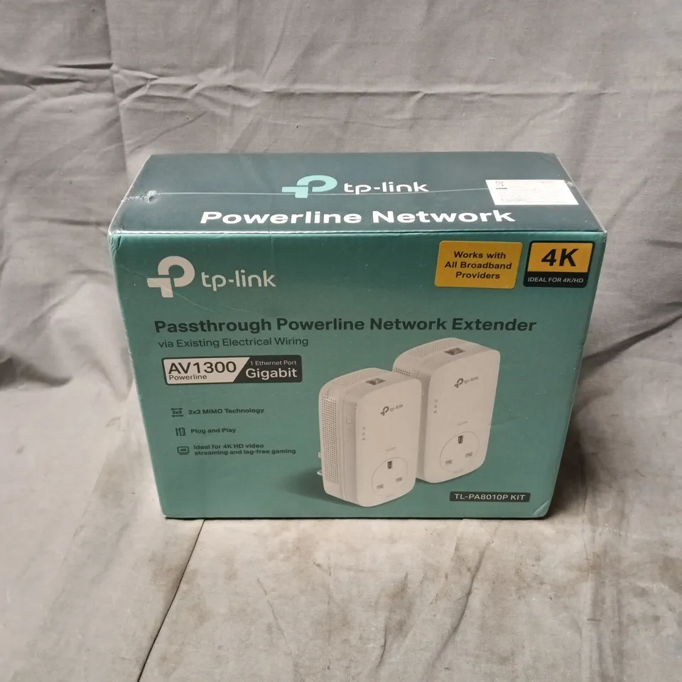 BOXED AND SEALED TP-LINK PASSTHROUGH POWERLINE EXTENDER AV1300