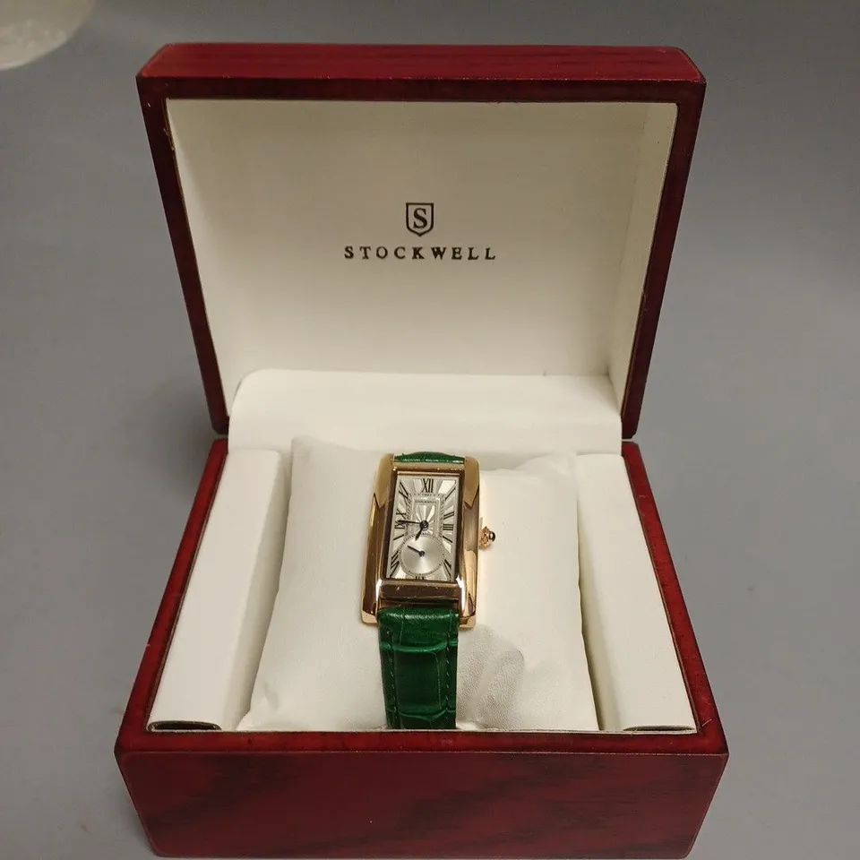 LADIES STOCKWELL WATCH – TEXTURED DIAL WITH SUB DIAL MINUTE HAND – LEATHER STRAP