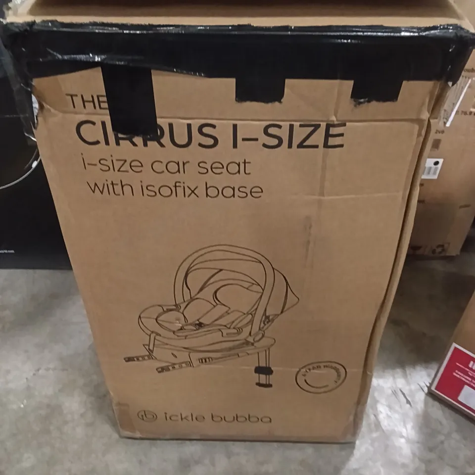 BOXED ICKLE BUBBA CAR SEAT WITH ISOFIX