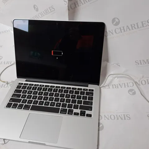 APPLE MAC BOOK PRO 11 1/A1502 SERIAL #C02NG7CBG3QK