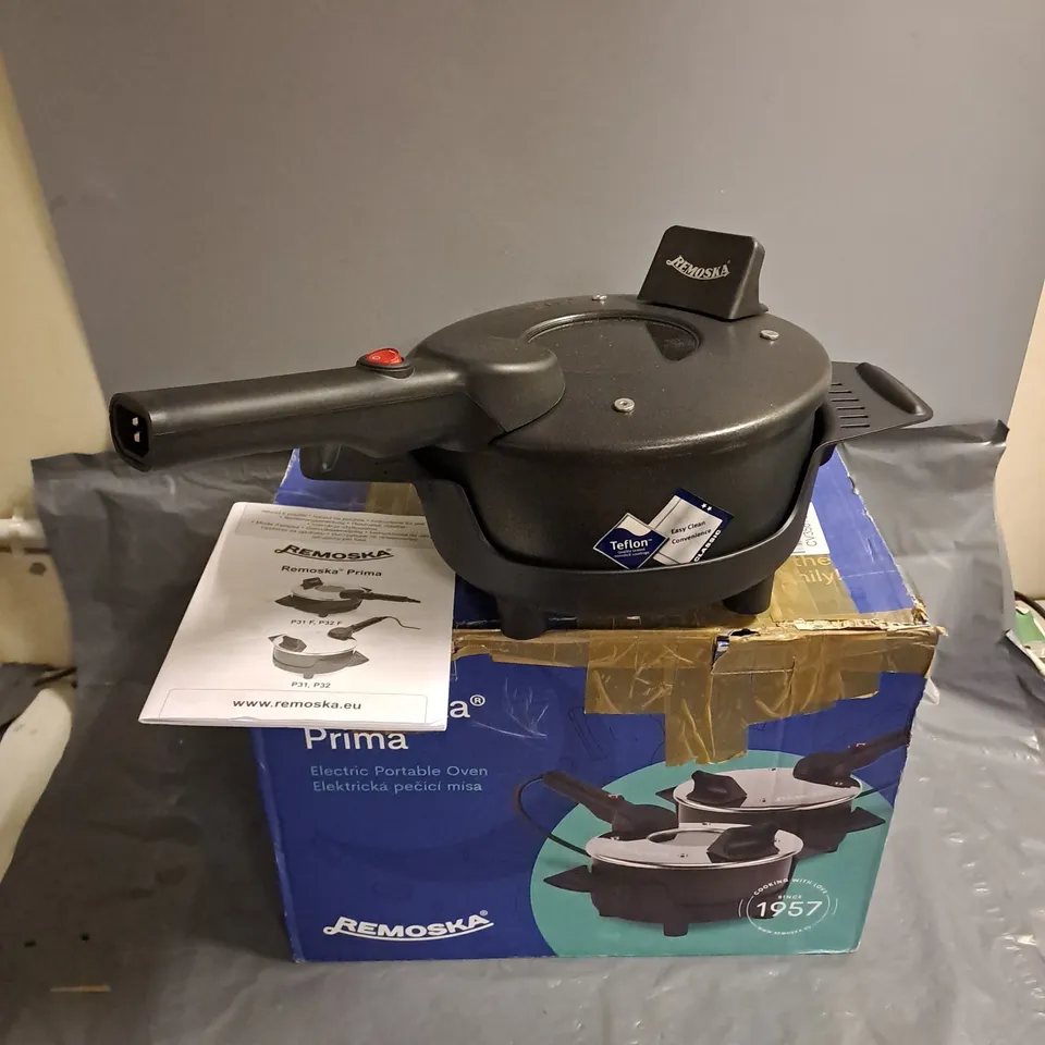 BOXED REMOSKA PRIMA MULTI-PURPOSE ELECTRIC PORTABLE OVEN 