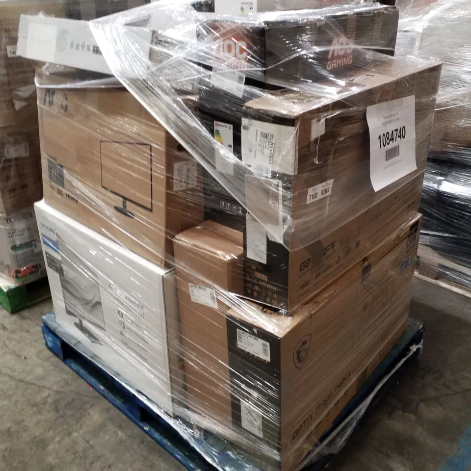 PALLET OF APPROXIMATELY 17 UNPROCESSED RAW RETURN MONITORS TO INCLUDE;