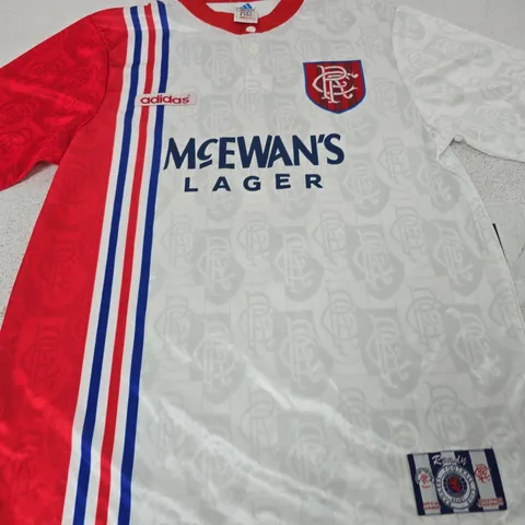 RANGERS FC GASCOIGNE 8 ADIDAS OFFICIAL FOOTBALL SHIRT