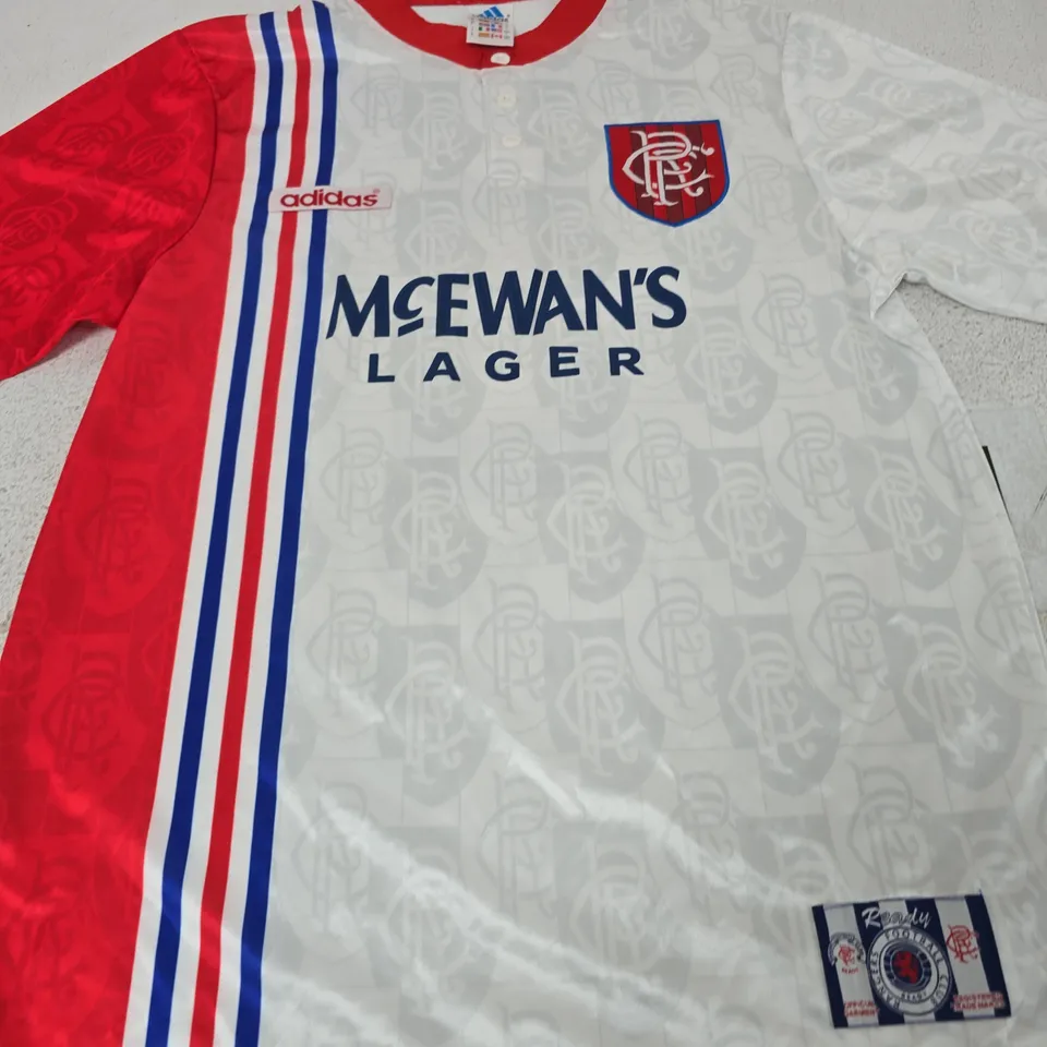 RANGERS FC GASCOIGNE 8 ADIDAS OFFICIAL FOOTBALL SHIRT