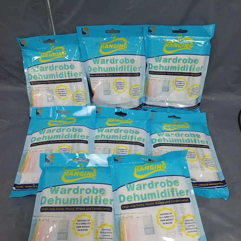 LOT OF 8 WARDROBE DEHUMIDIFIERS