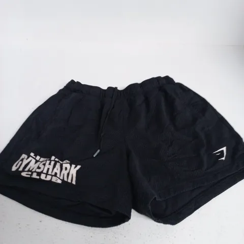 GYMSHARK SHORTS – BLACK, SIZE M