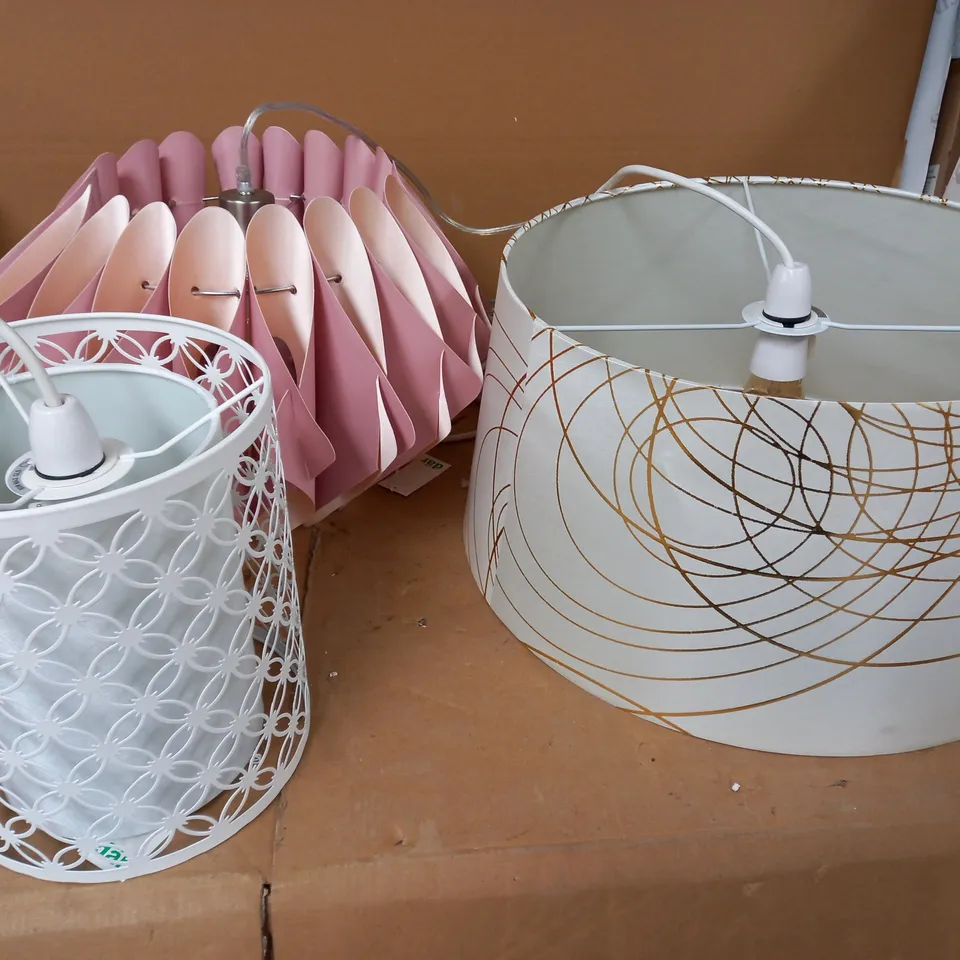 SET OF 3 UNIQUE DESIGN LIGHTSHADES