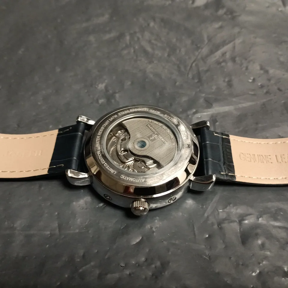 SAMUEL JOSEPH AUTOMATIC LIMITED EDITION WATCH – SILVER/BLUE