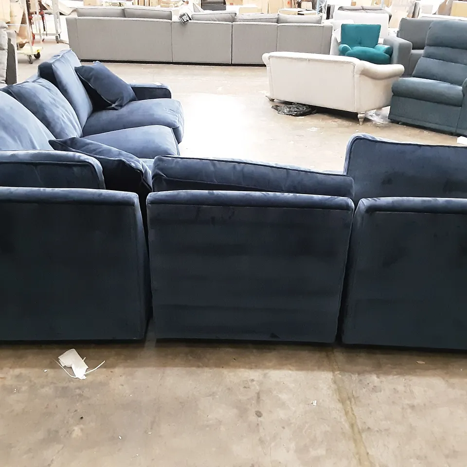 QUALITY BRITISH MANUFACTURED DESIGNER THE LOUNGE CO. IMOGEN CORNER SOFA IND298 INDIGO JEANS ENFT